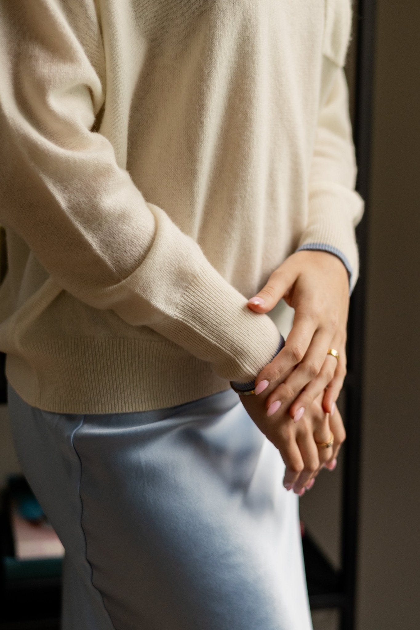 Maison LointaineBilly Sweater - Mozzarella 100% pure cashmere