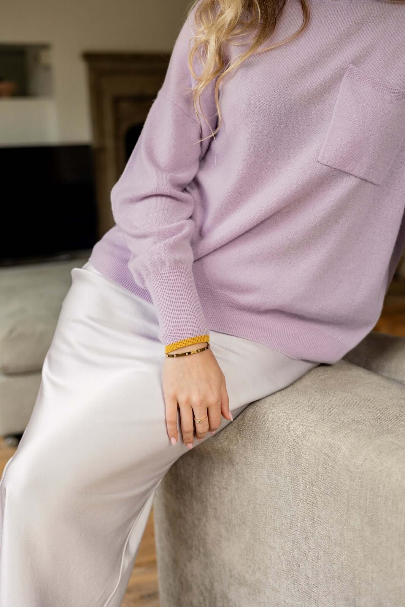 Maison LointaineBilly Sweater - Purple 100% pure cashmere