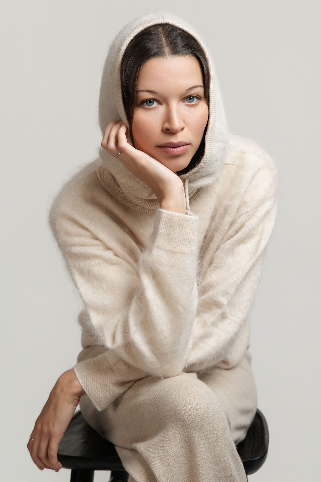 Odette Grace Brushed sweater - Maison Lointaine  - 100% Sustainable Cashmere