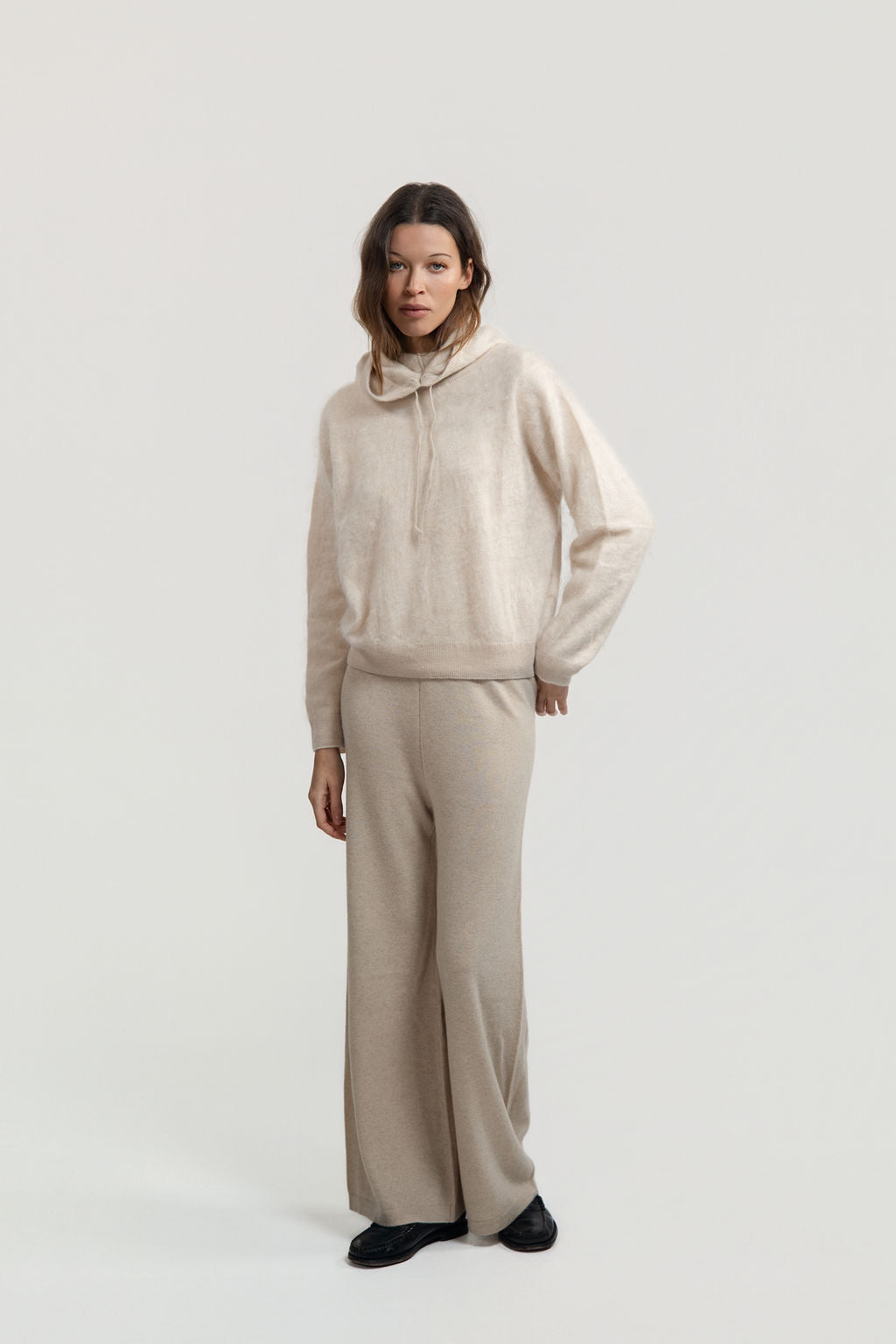 Odette Grace Brushed sweater - Maison Lointaine  - 100% Sustainable Cashmere