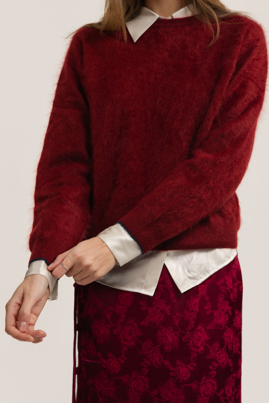 Odette Grace Brushed sweater - Maison Lointaine  - 100% Sustainable Cashmere