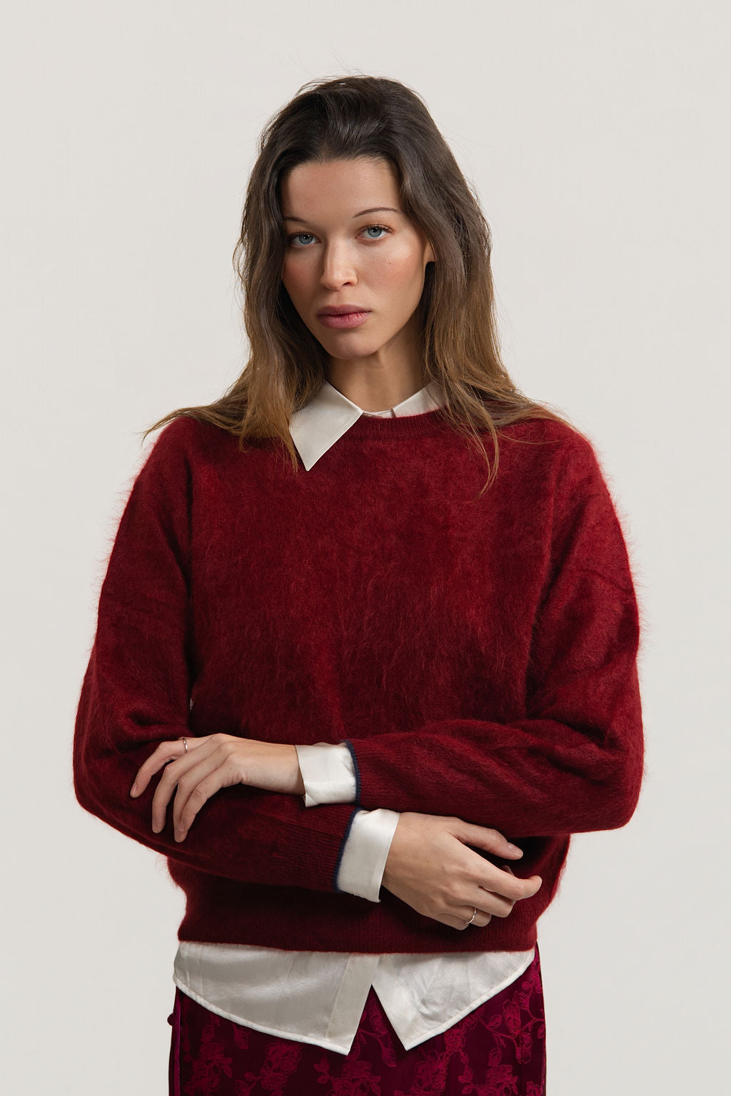 Odette Grace Brushed sweater - Maison Lointaine  - 100% Sustainable Cashmere