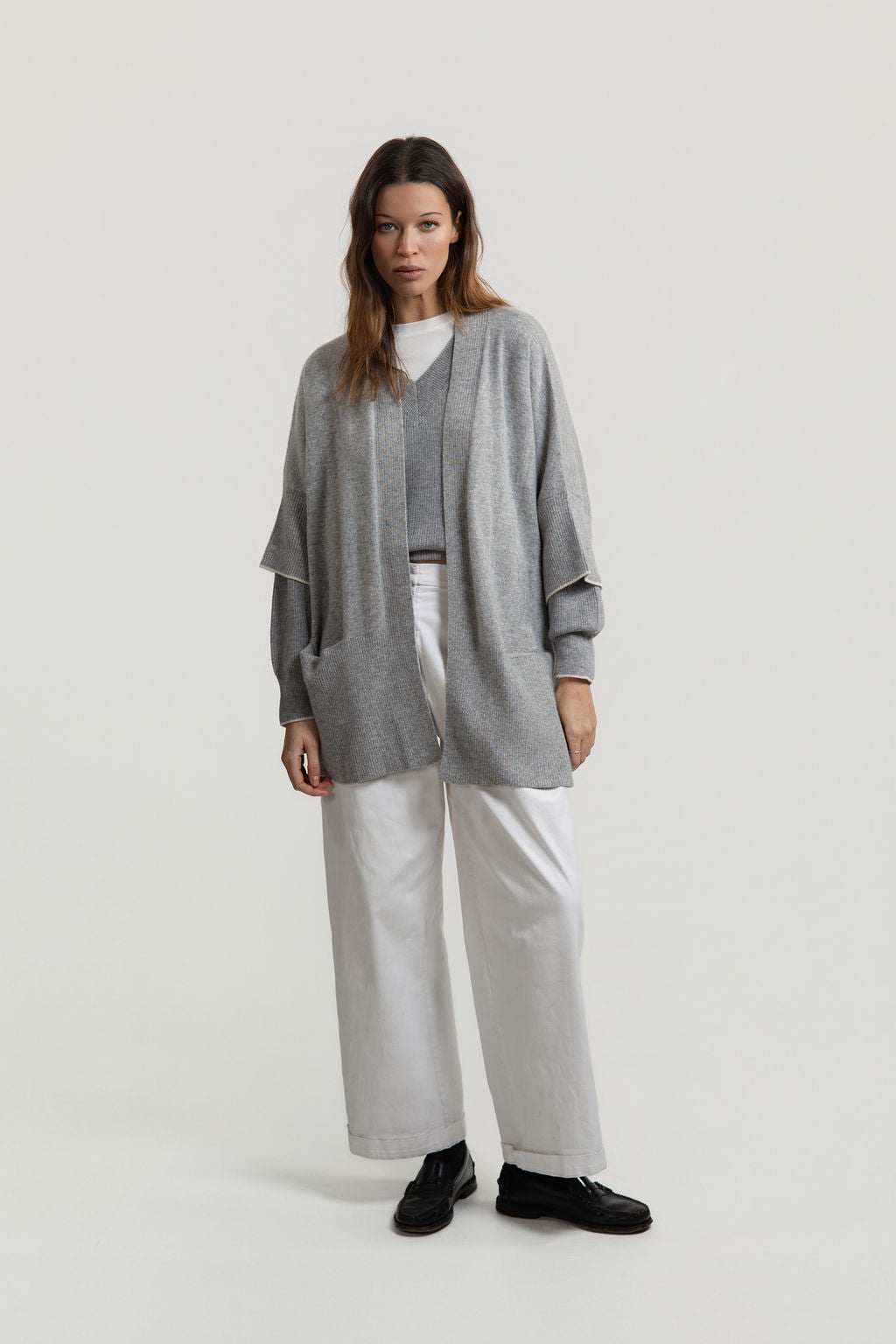 Core Comfort Gilet- Cardigan - Maison Lointaine  - 100% Sustainable Cashmere