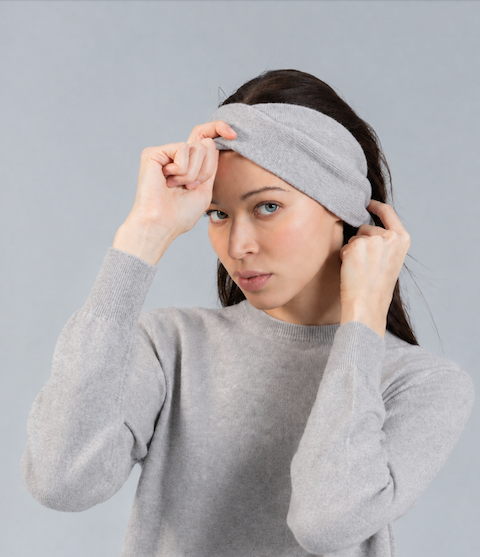 Hairband Cachemire Grey