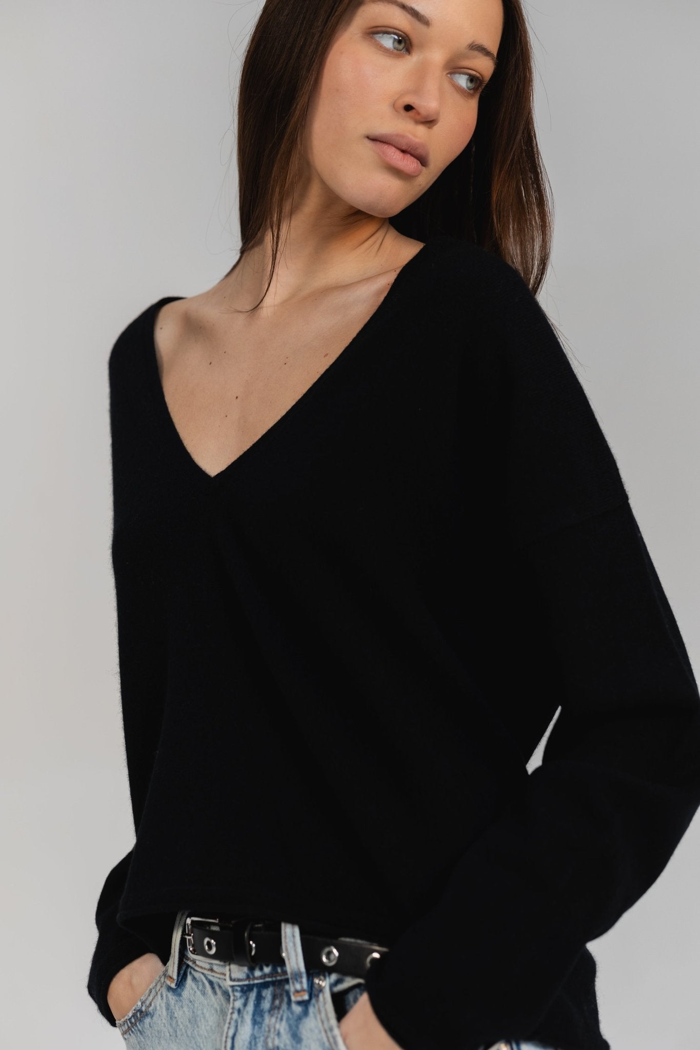 Maison Lointaine Blissful basic - sweater 100% pure sustainable cashmere