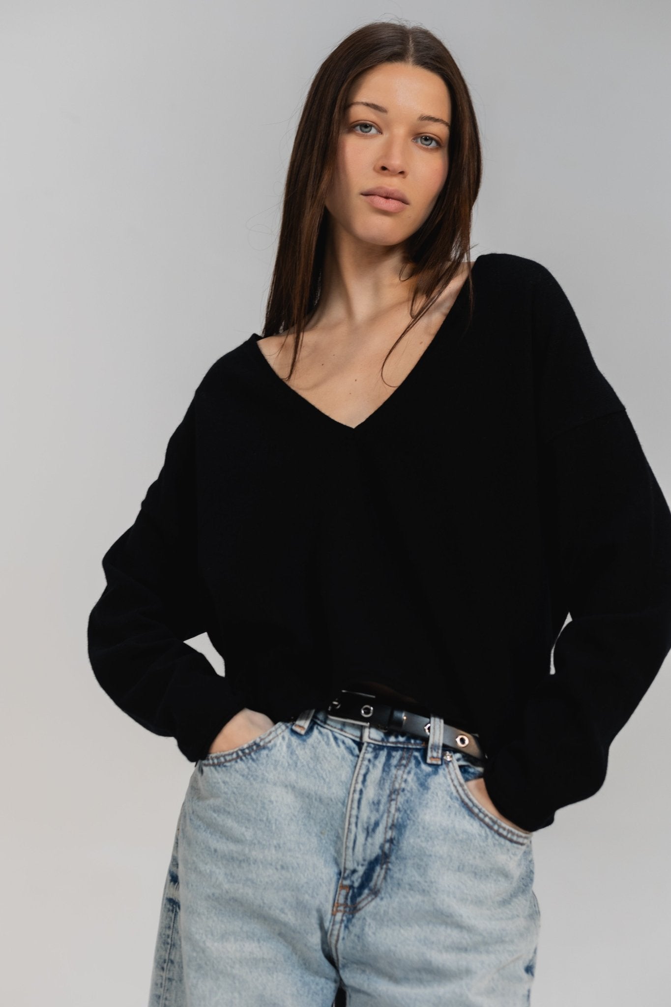 Maison Lointaine Blissful basic - sweater 100% pure sustainable cashmere